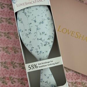 LoveShackFancy Blue Floral Hair Brush